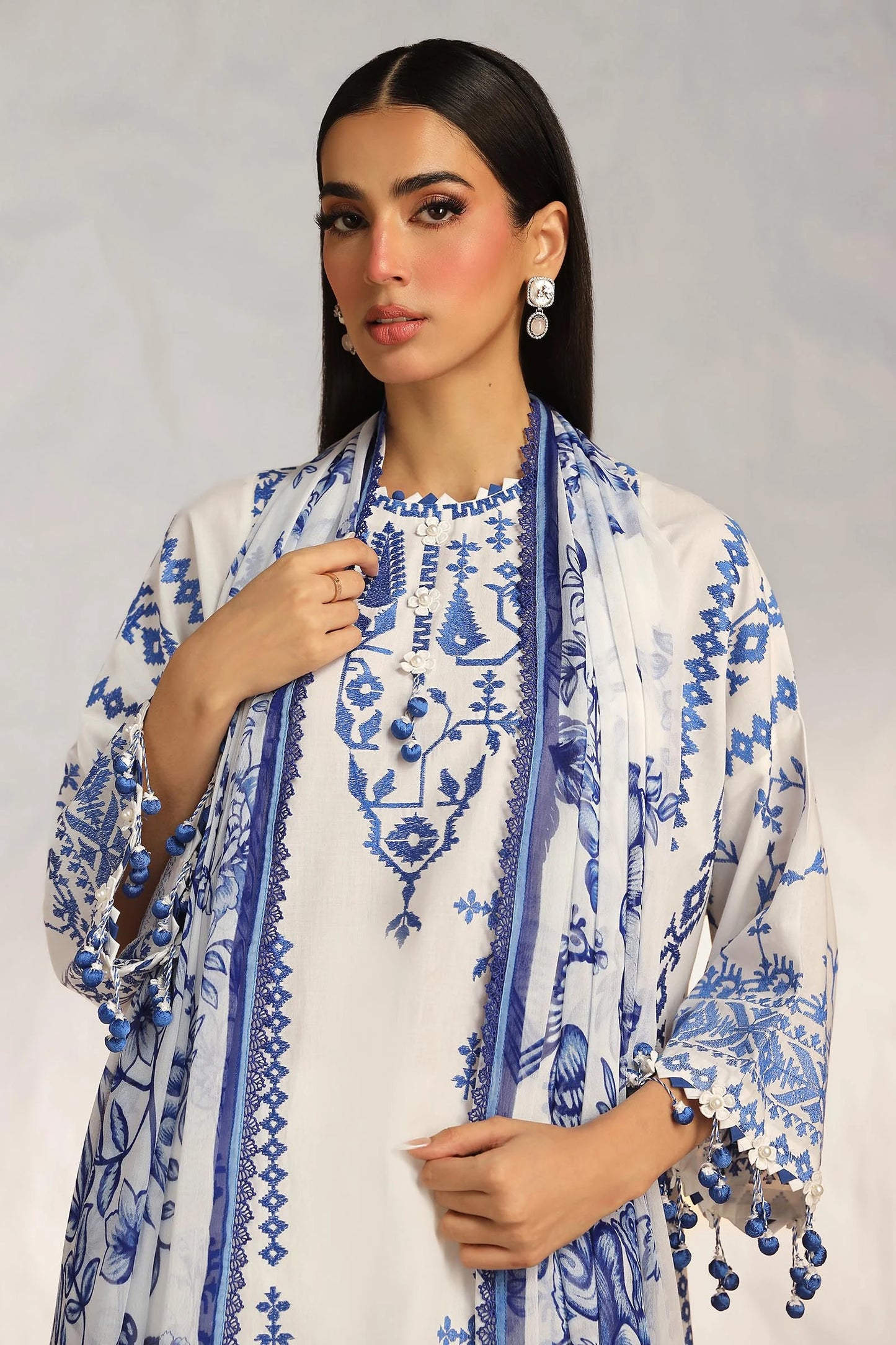 SANA SAFINAZ | MUZLIN SUMMER | UNSTITCHED 3 PIECE LAWN SUIT