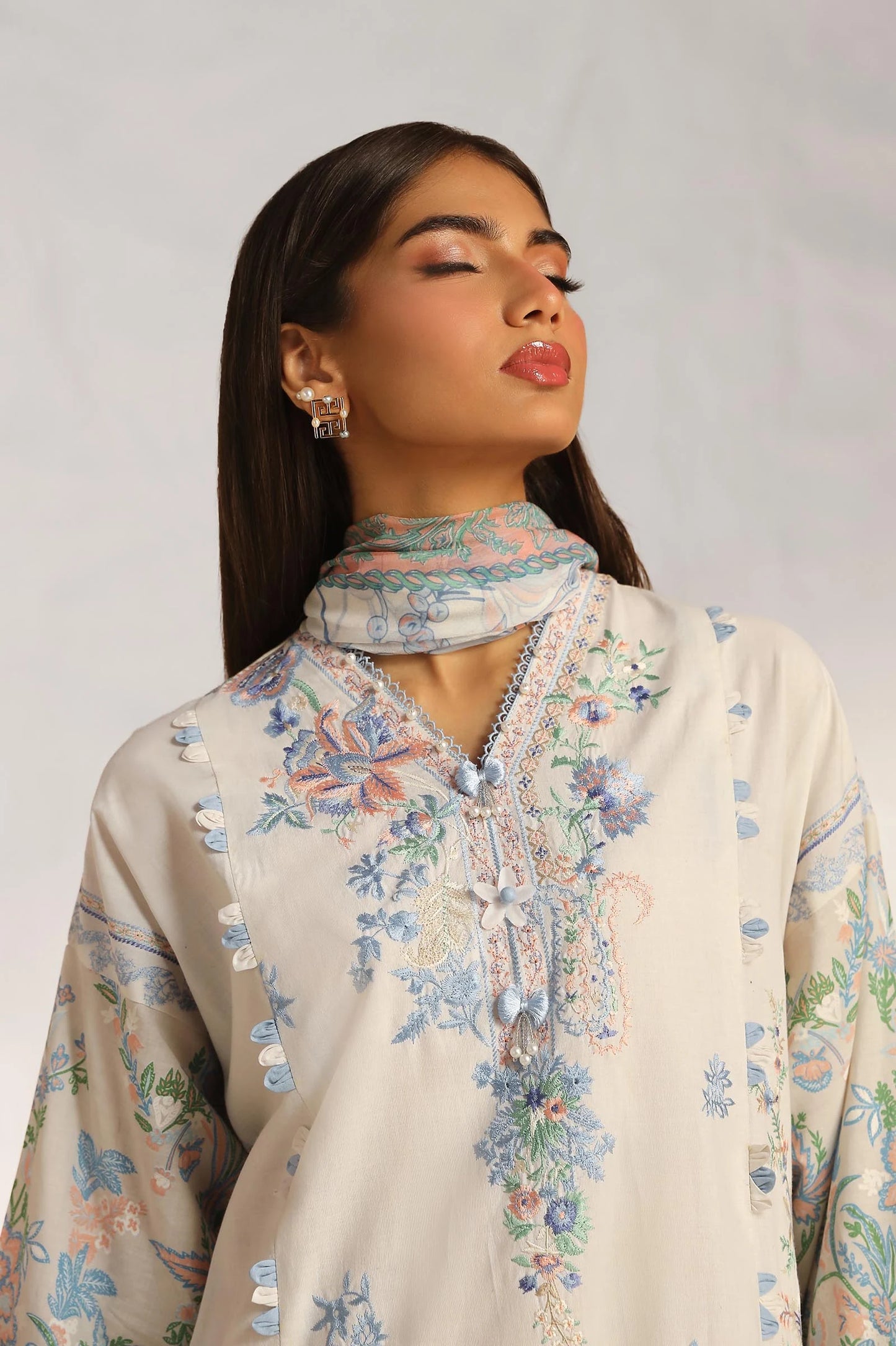 SANA SAFINAZ | MUZLIN SUMMER | UNSTITCHED 3 PIECE LAWN SUIT