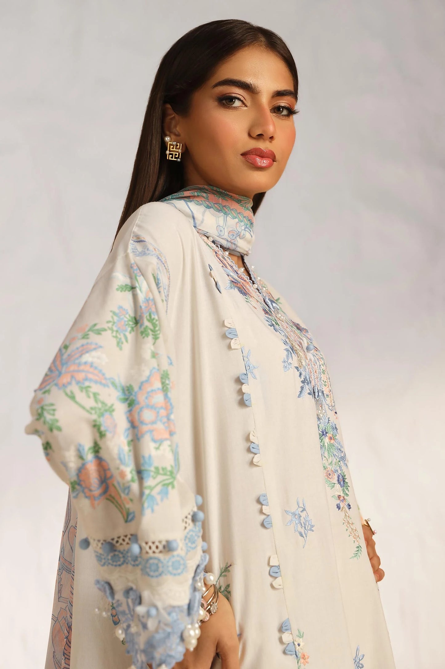 SANA SAFINAZ | MUZLIN SUMMER | UNSTITCHED 3 PIECE LAWN SUIT