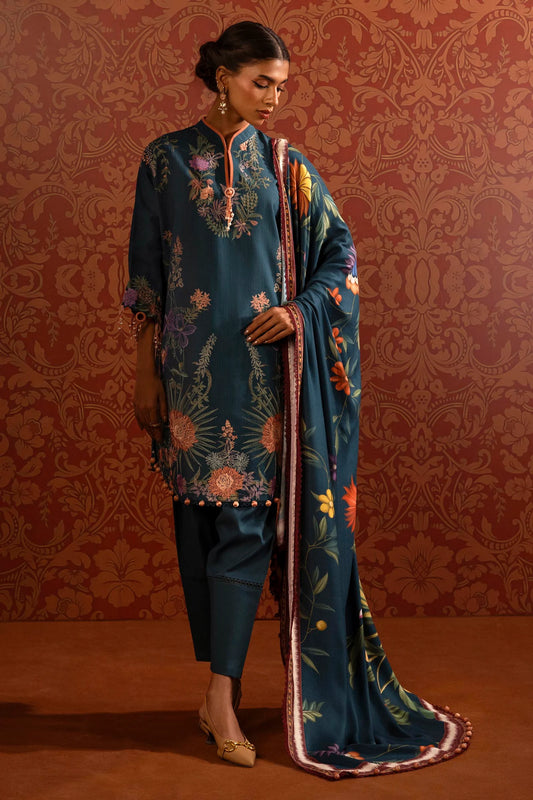 SANA SAFINAZ | UNSTITCHED MUZLIN WINTER - 3 PIECE SUIT | 2B