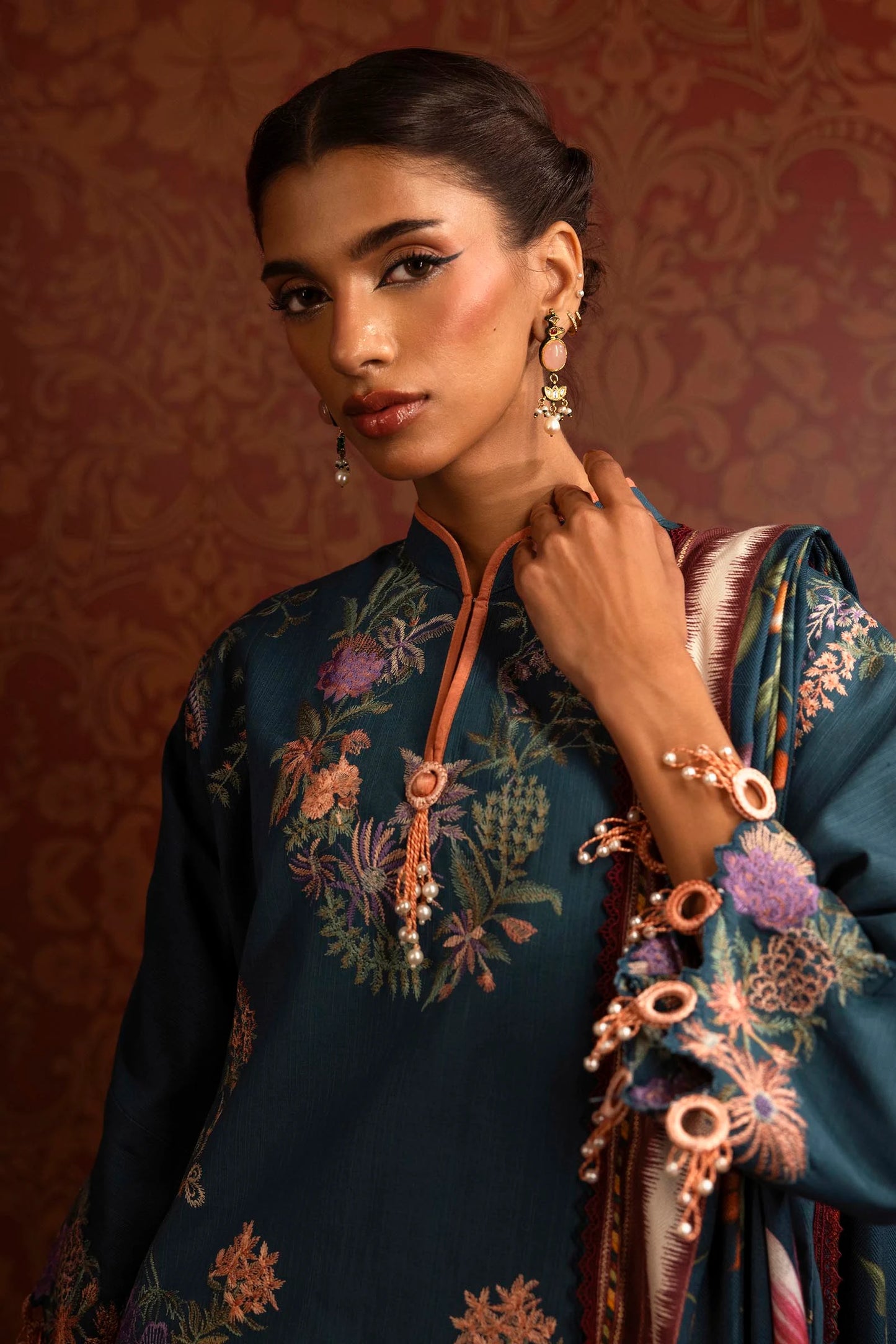 SANA SAFINAZ | UNSTITCHED MUZLIN WINTER - 3 PIECE SUIT | 2B
