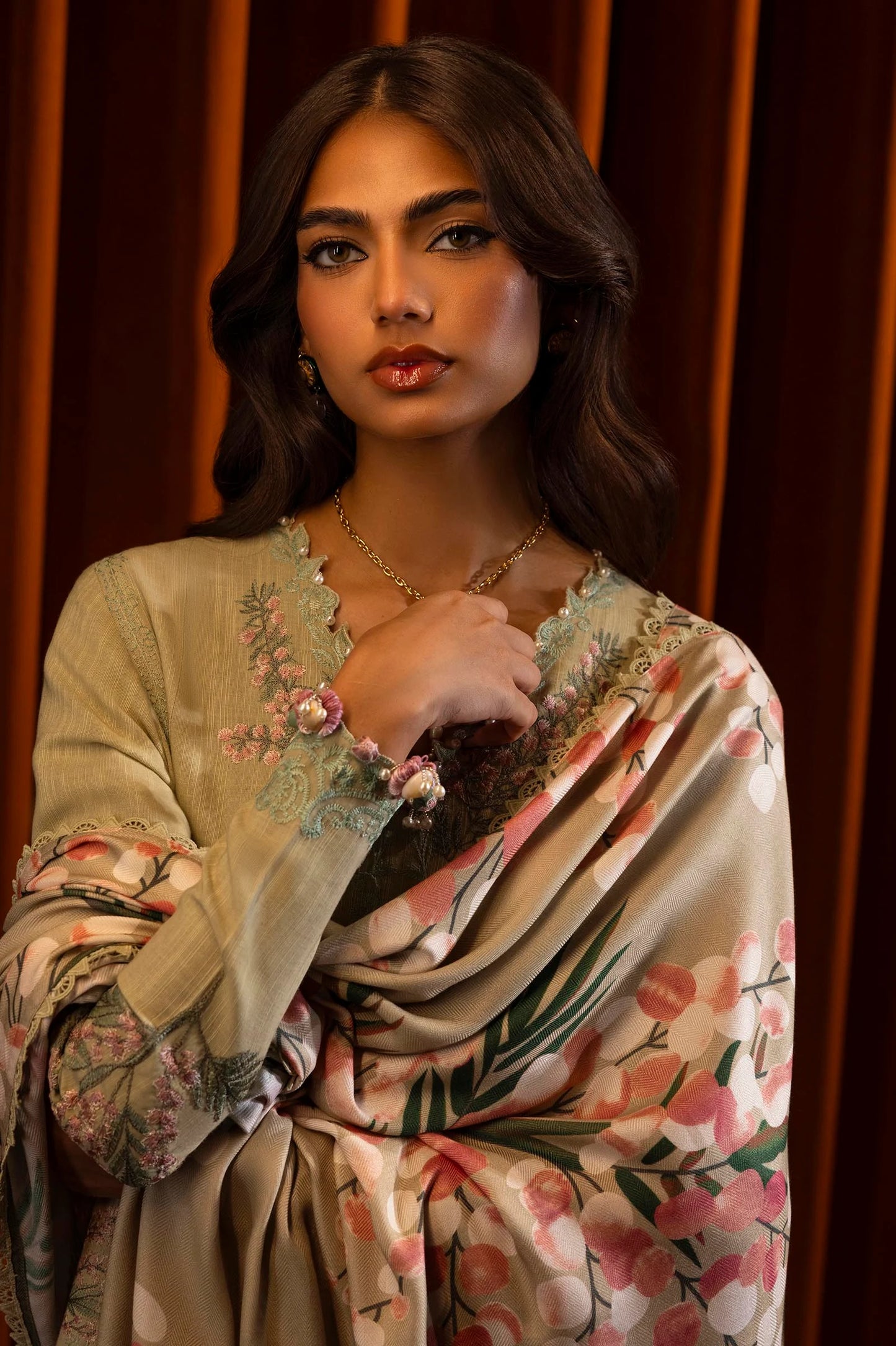 SANA SAFINAZ | UNSTITCHED MUZLIN WINTER - 3 PIECE SUIT | 7A
