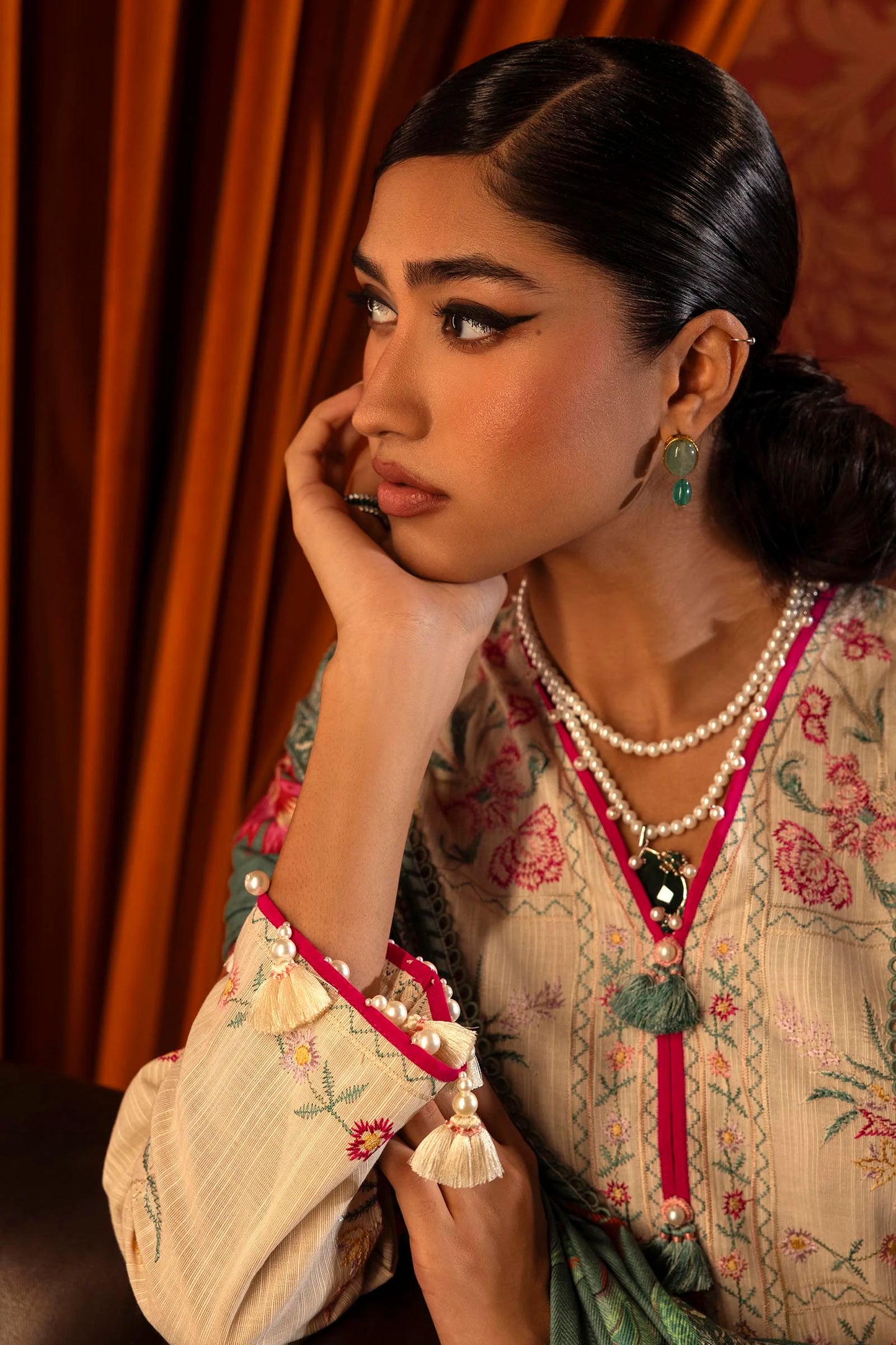 SANA SAFINAZ | UNSTITCHED MUZLIN WINTER - 3 PIECE SUIT
