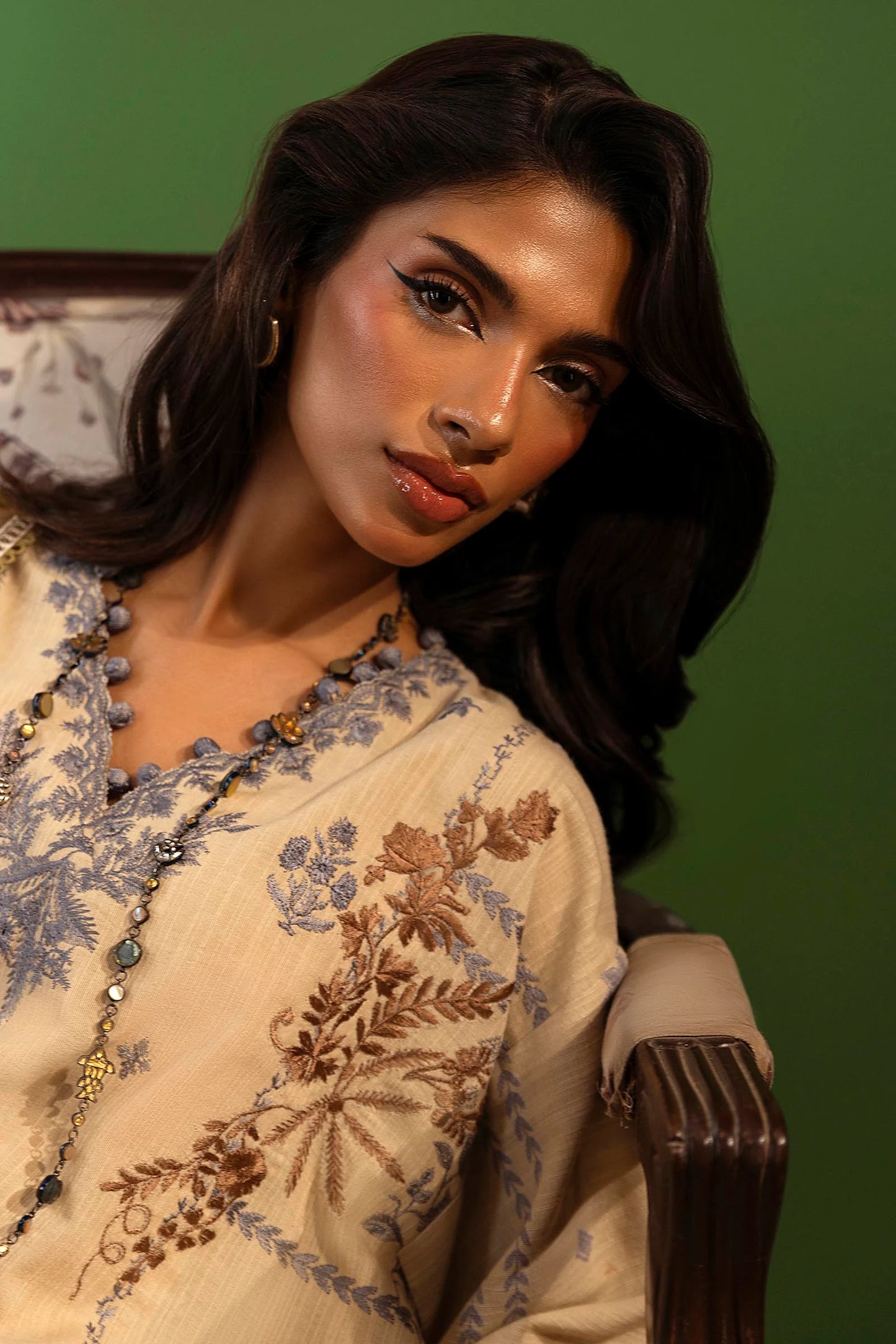 SANA SAFINAZ | UNSTITCHED MUZLIN WINTER - 3 PIECE SUIT