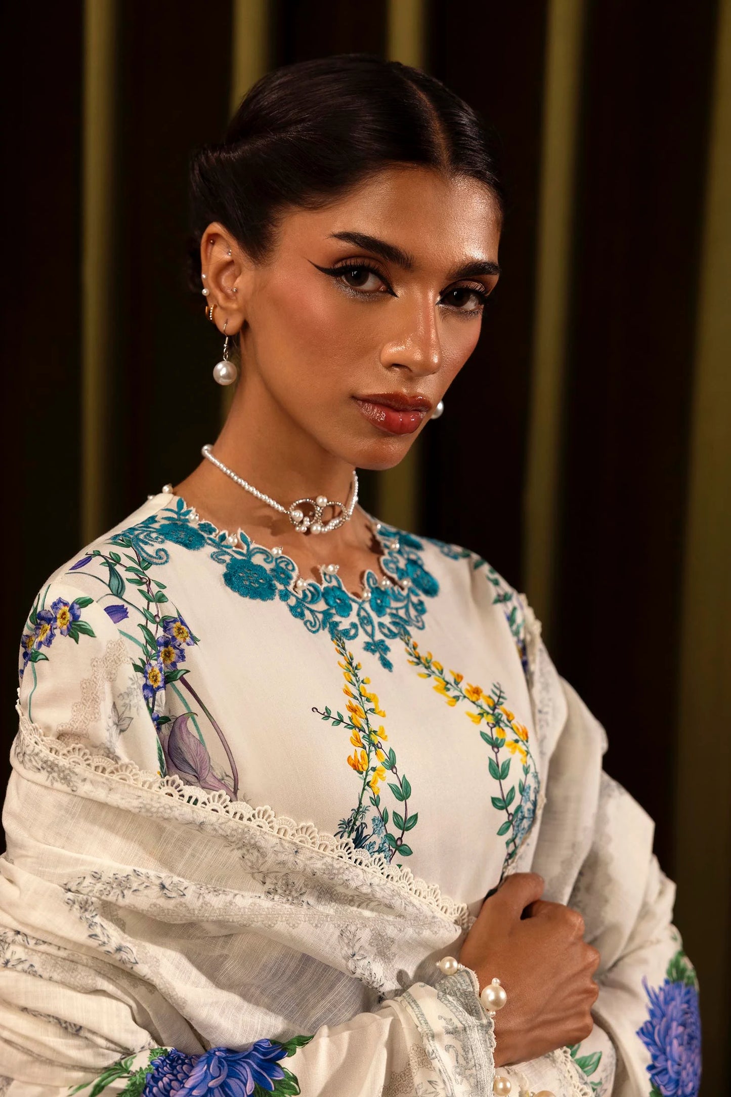 SANA SAFINAZ | UNSTITCHED MUZLIN WINTER - 3 PIECE SUIT | 17A