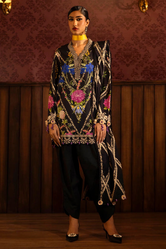 SANA SAFINAZ | UNSTITCHED MUZLIN WINTER - 3 PIECE SUIT