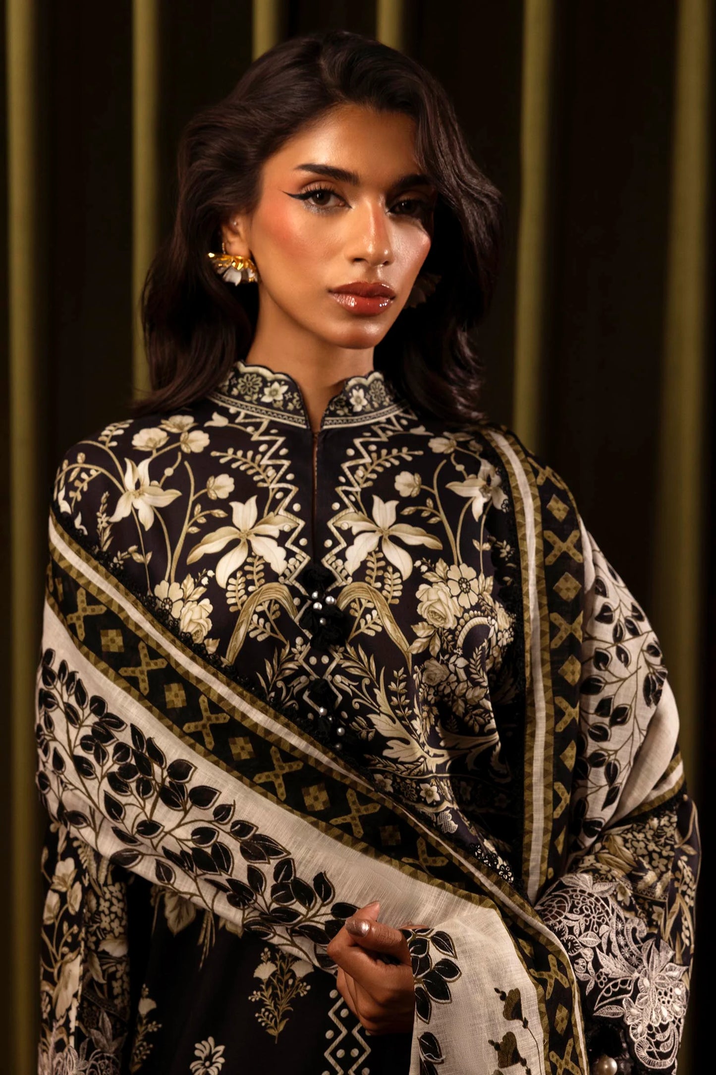 SANA SAFINAZ | UNSTITCHED MUZLIN WINTER - 3 PIECE SUIT | 20B