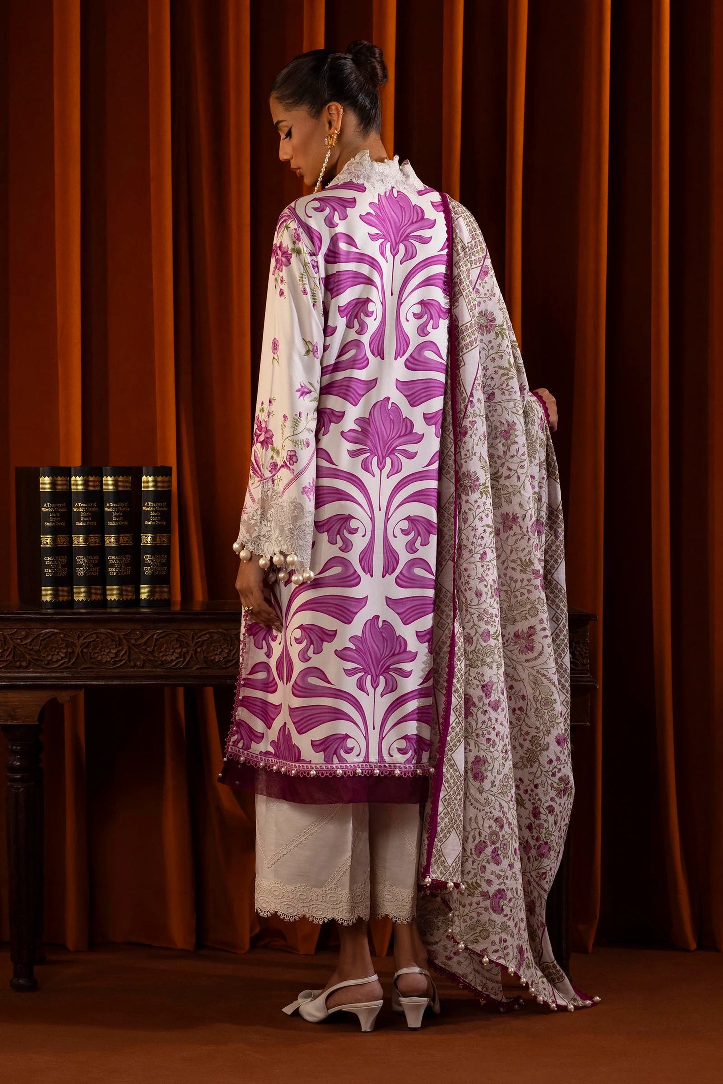 SANA SAFINAZ | UNSTITCHED MUZLIN WINTER - 3 PIECE SUIT | 24A