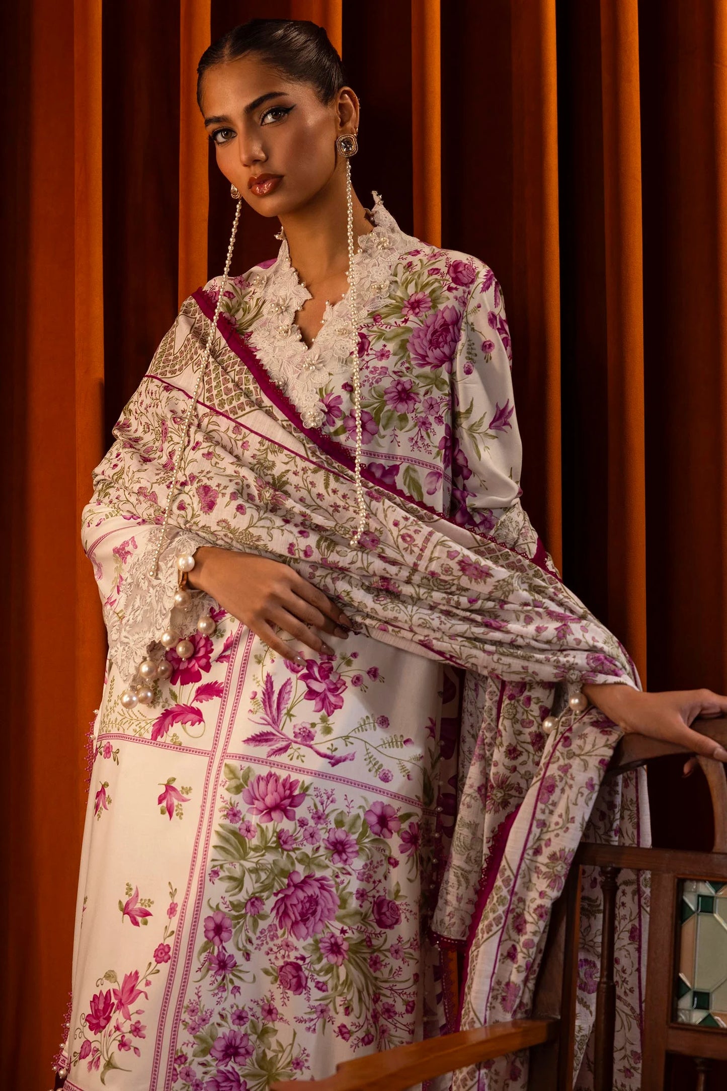 SANA SAFINAZ | UNSTITCHED MUZLIN WINTER - 3 PIECE SUIT | 24A