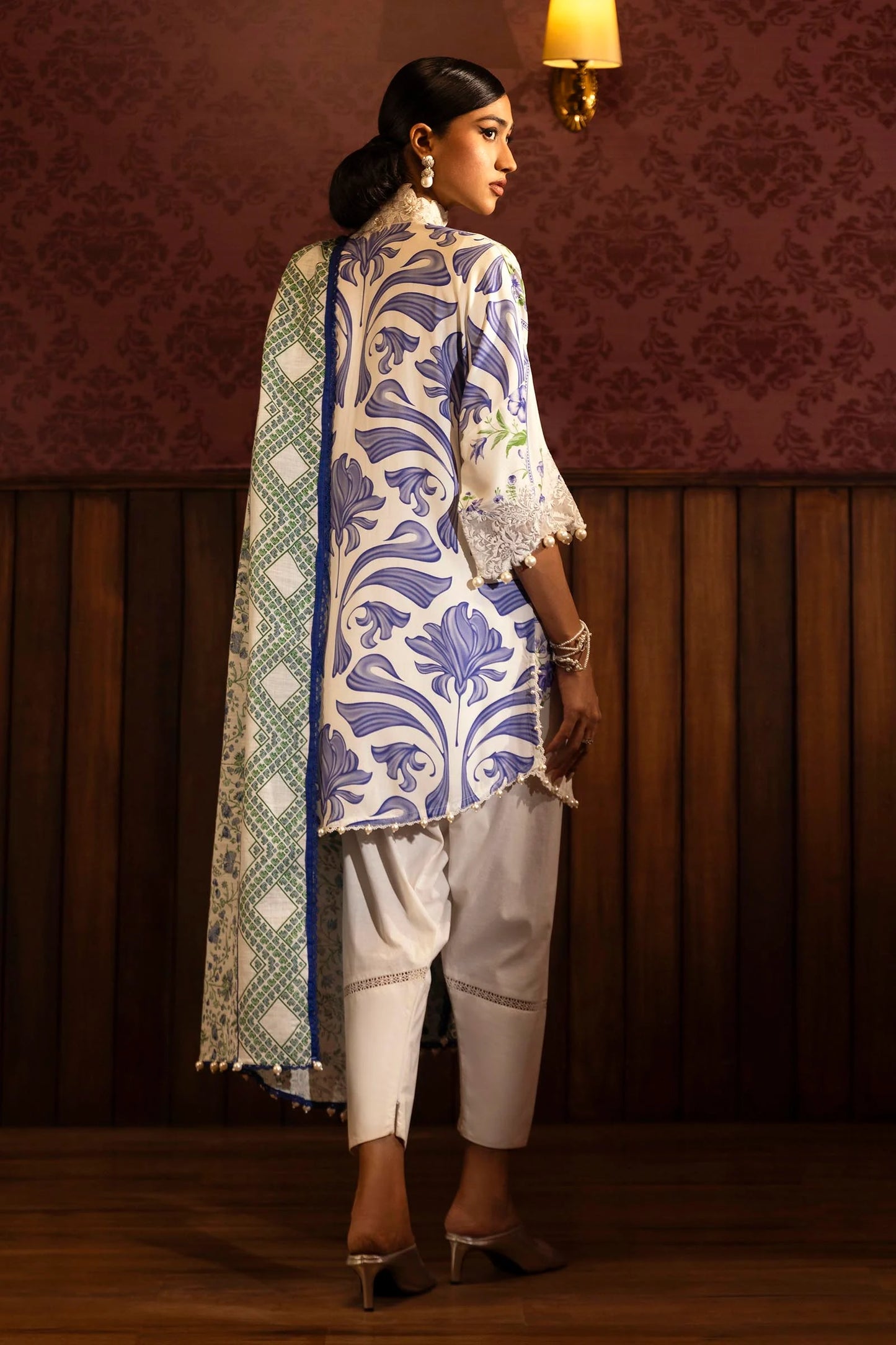 SANA SAFINAZ | UNSTITCHED MUZLIN WINTER - 3 PIECE SUIT | 24B