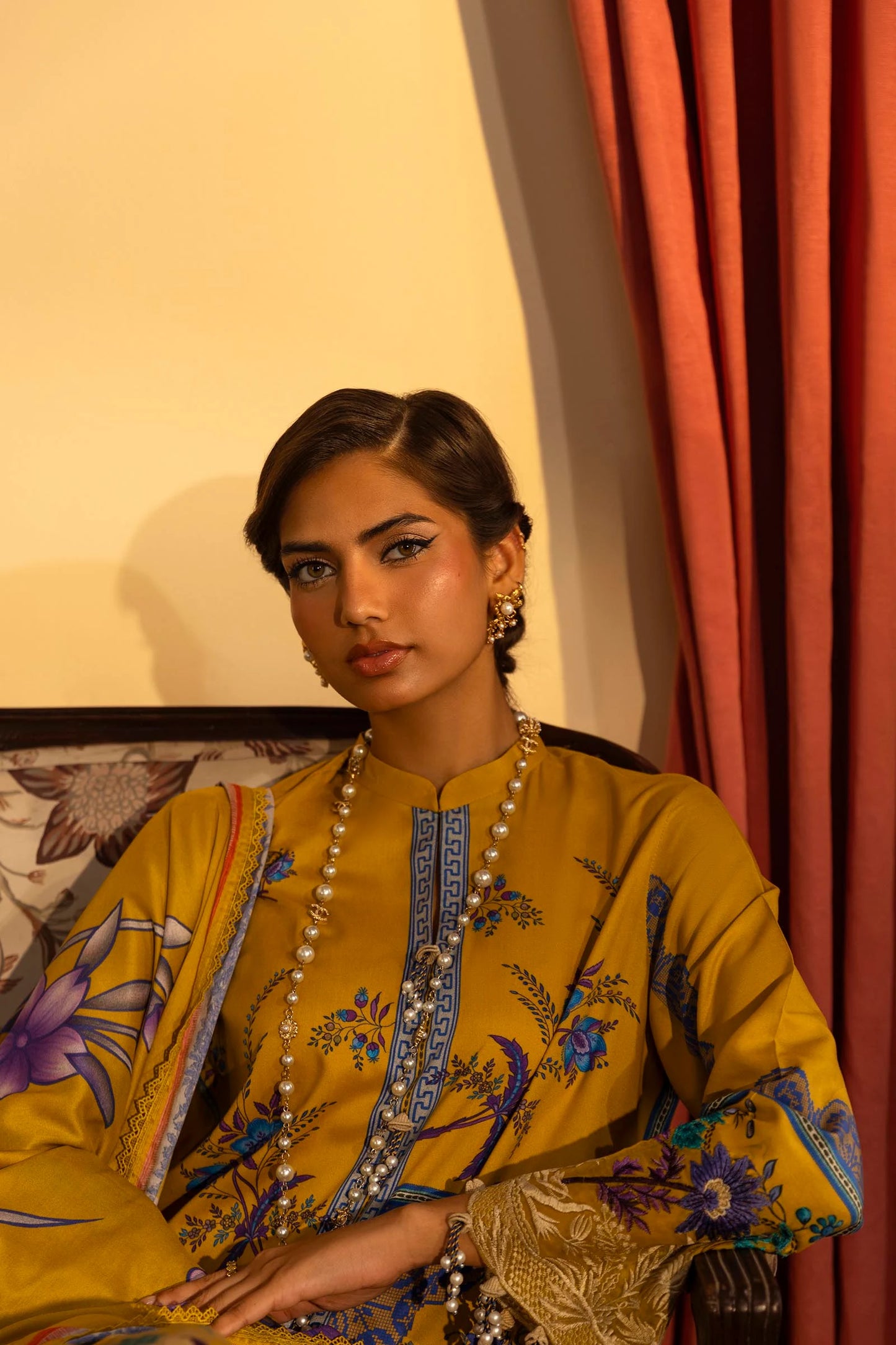 SANA SAFINAZ | UNSTITCHED MUZLIN WINTER - 3 PIECE SUIT | 25B