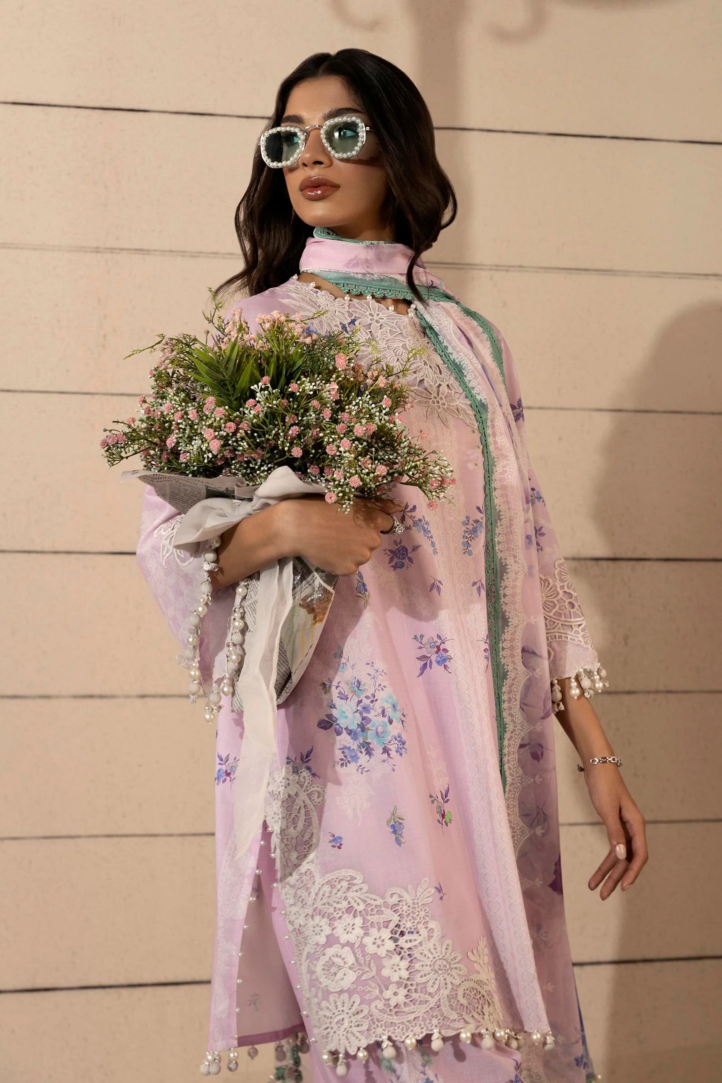 SANA SAFINAZ | UNSTITCHED MUZLIN SUMMER – 3 PIECE LAWN SUIT