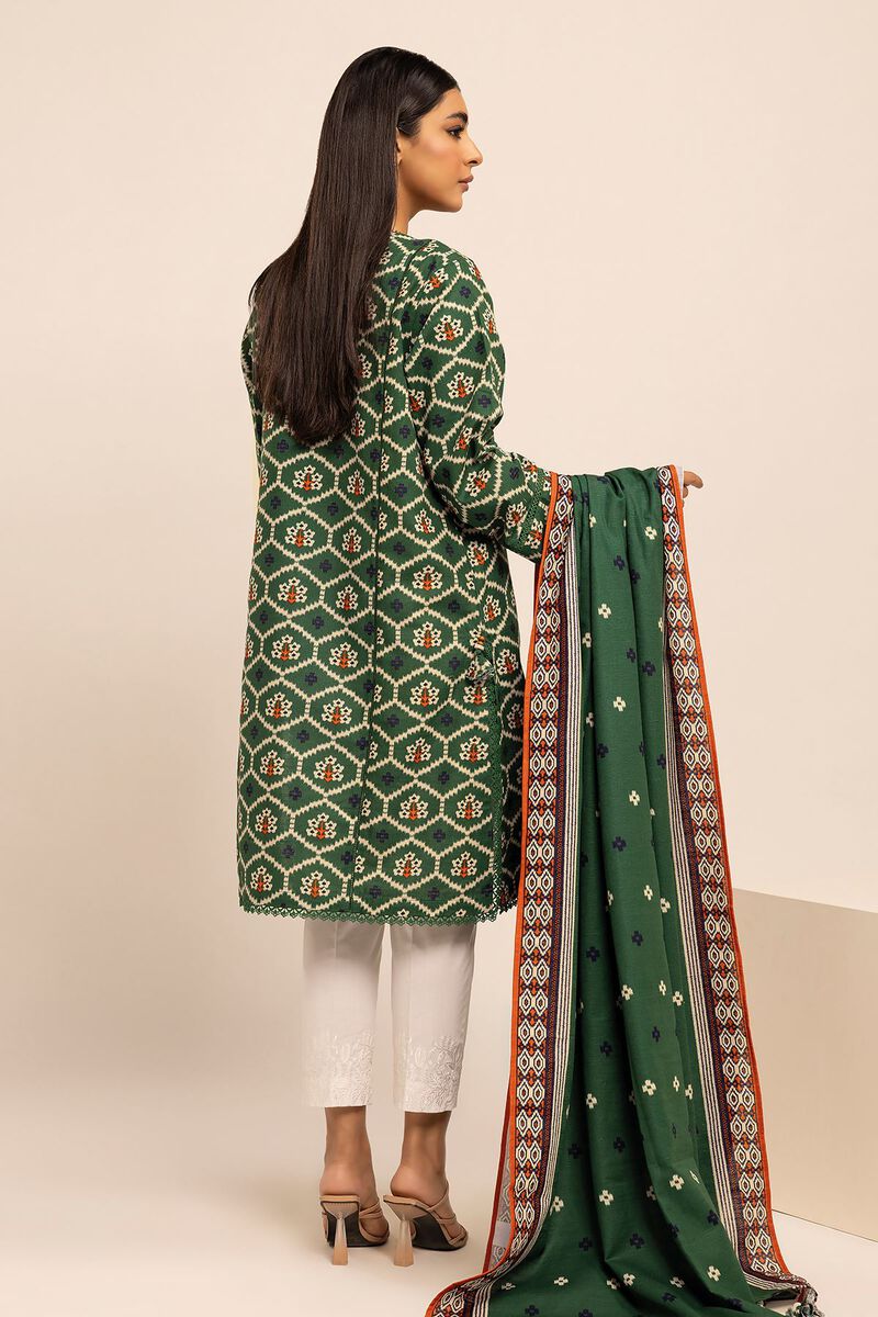 KHAADI | UNSTITCHED 2 PIECE EMBROIDERED KHADDAR SUIT