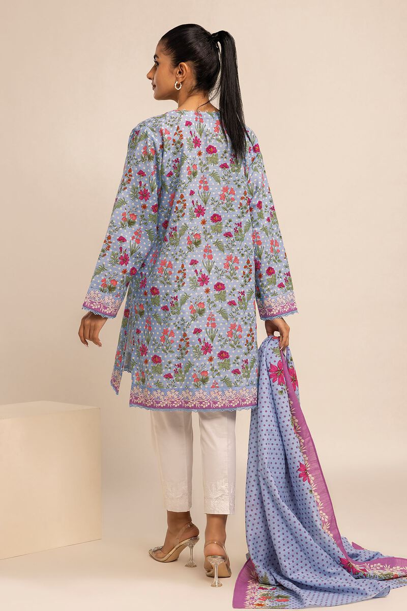 KHAADI | UNSTITCHED 2 PIECE EMBROIDERED LIGHT KHADDAR SUIT