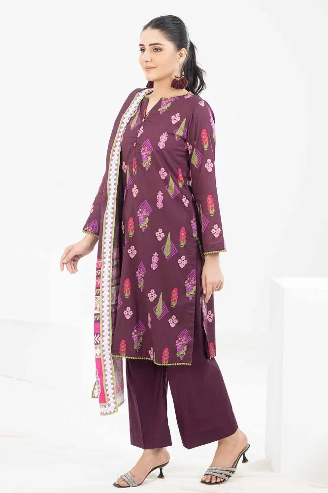 Gul Ahmed | 3PC Unstitched Printed Lawn Suit