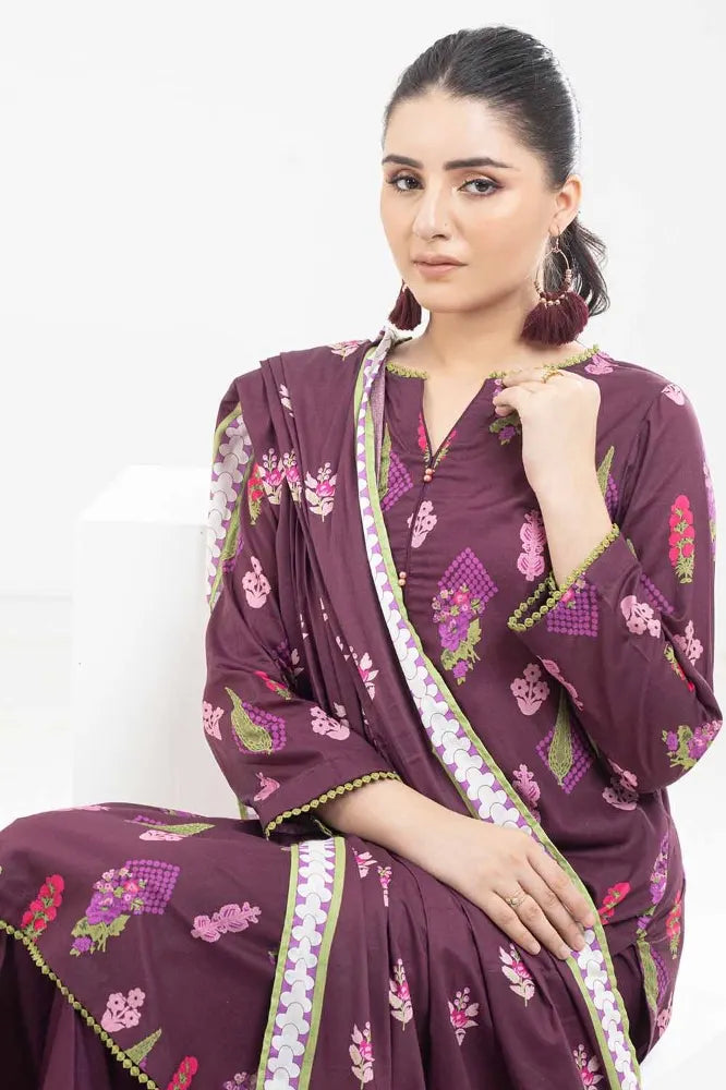 Gul Ahmed | 3PC Unstitched Printed Lawn Suit
