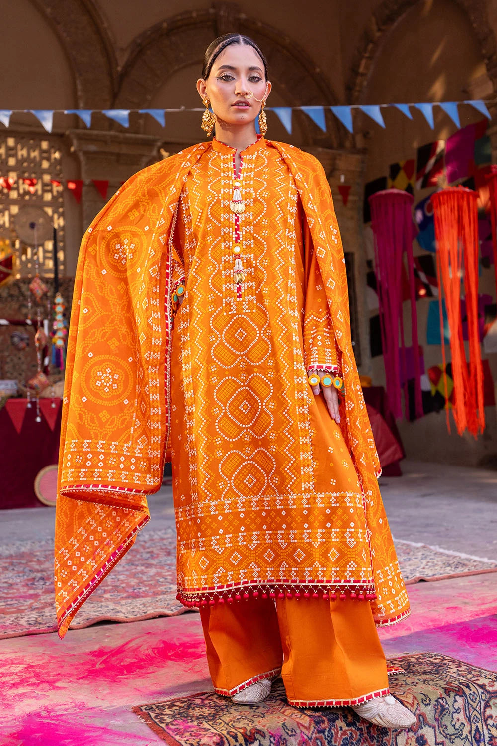 GUL AHMED | 3PC UNSTITCHED PRINTED LAWN SUIT