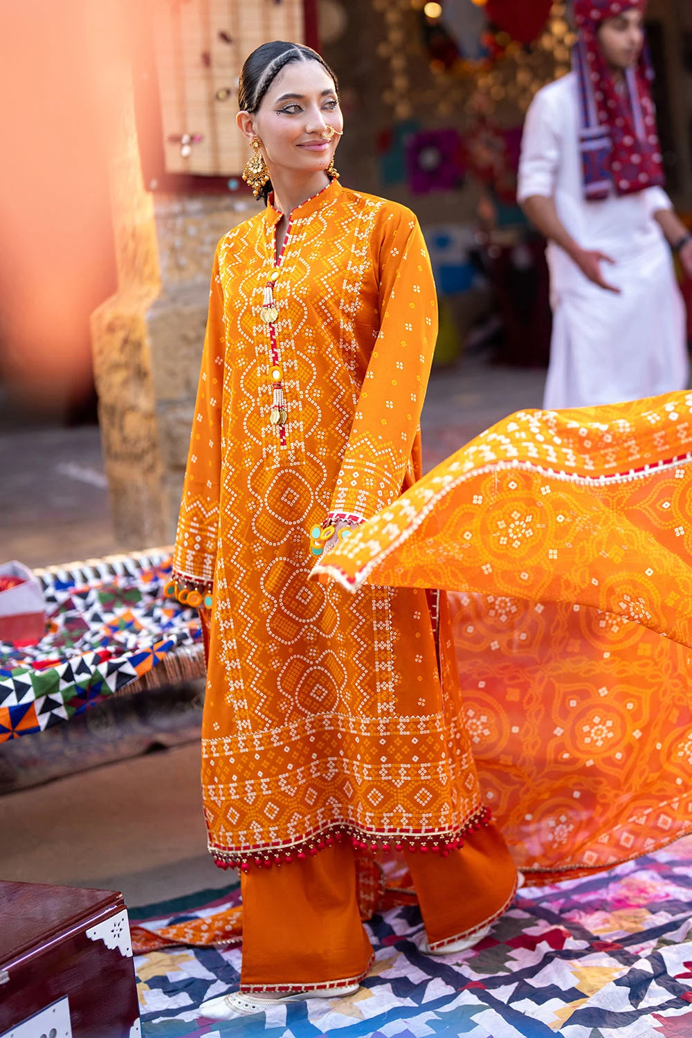 GUL AHMED | 3PC UNSTITCHED PRINTED LAWN SUIT