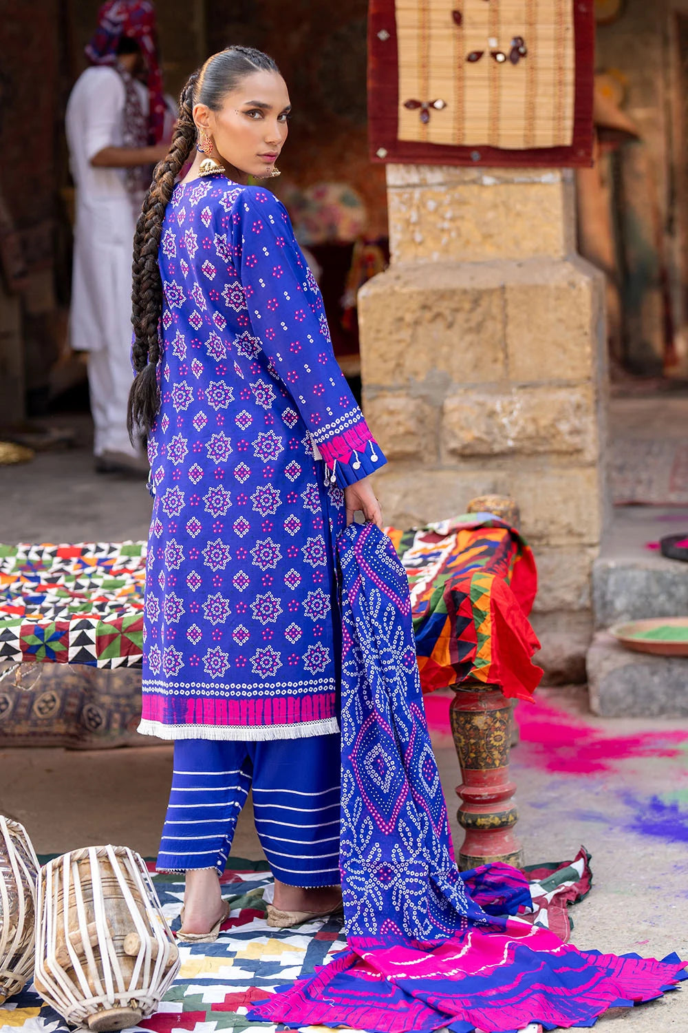 GUL AHMED | 3PC UNSTITCHED PRINTED LAWN SUIT