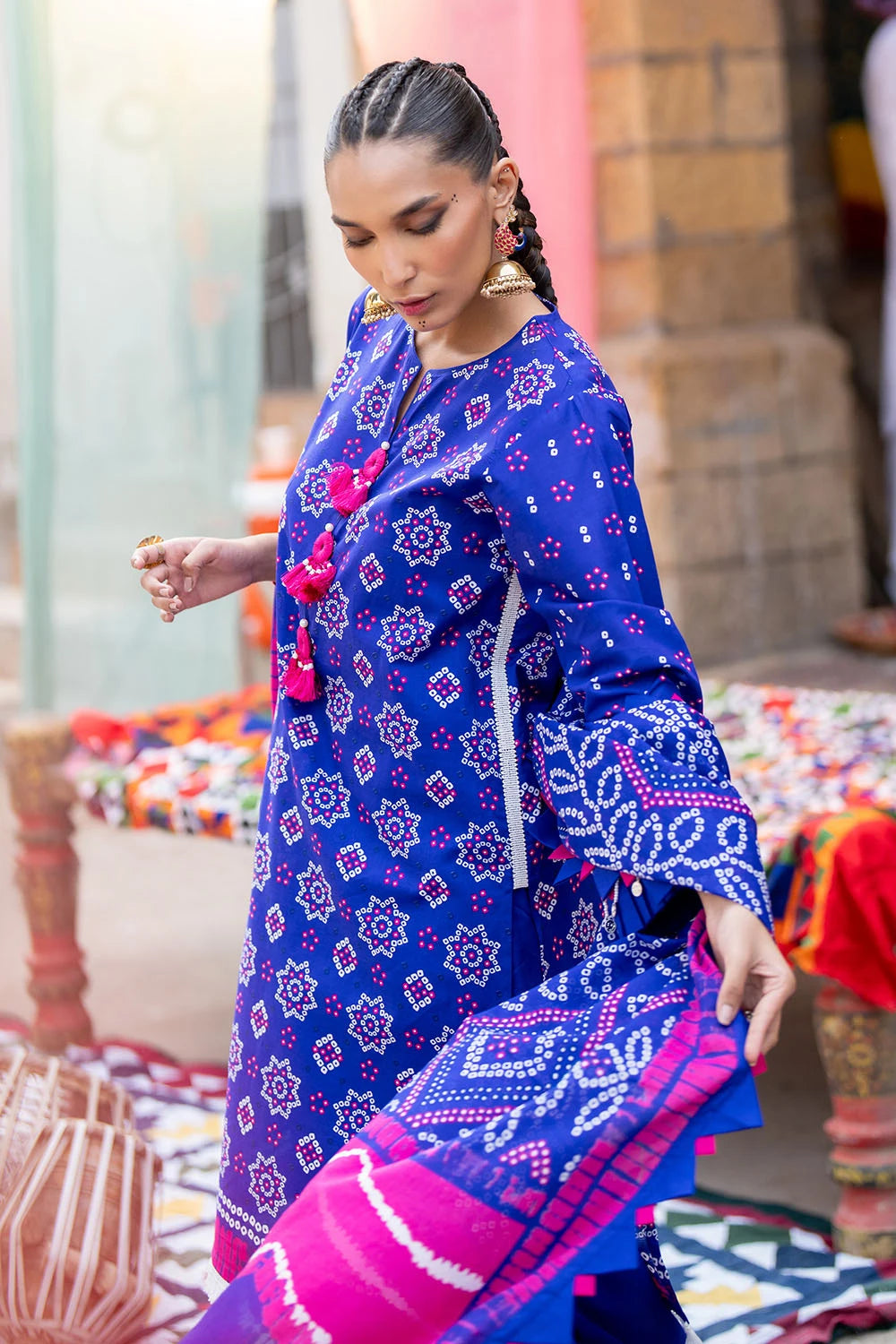 GUL AHMED | 3PC UNSTITCHED PRINTED LAWN SUIT