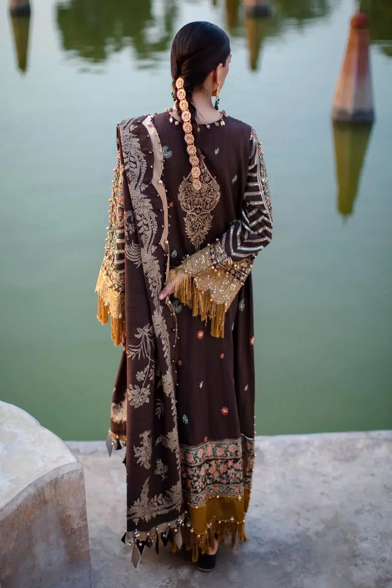 Sana Safinaz | Unstitched 3Pc Winter Luxury - Raw Silk | 1B