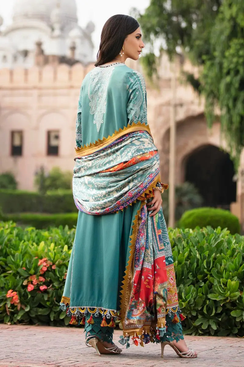 Sana Safinaz | Unstitched 3Pc Winter Luxury - Raw Silk | 4B