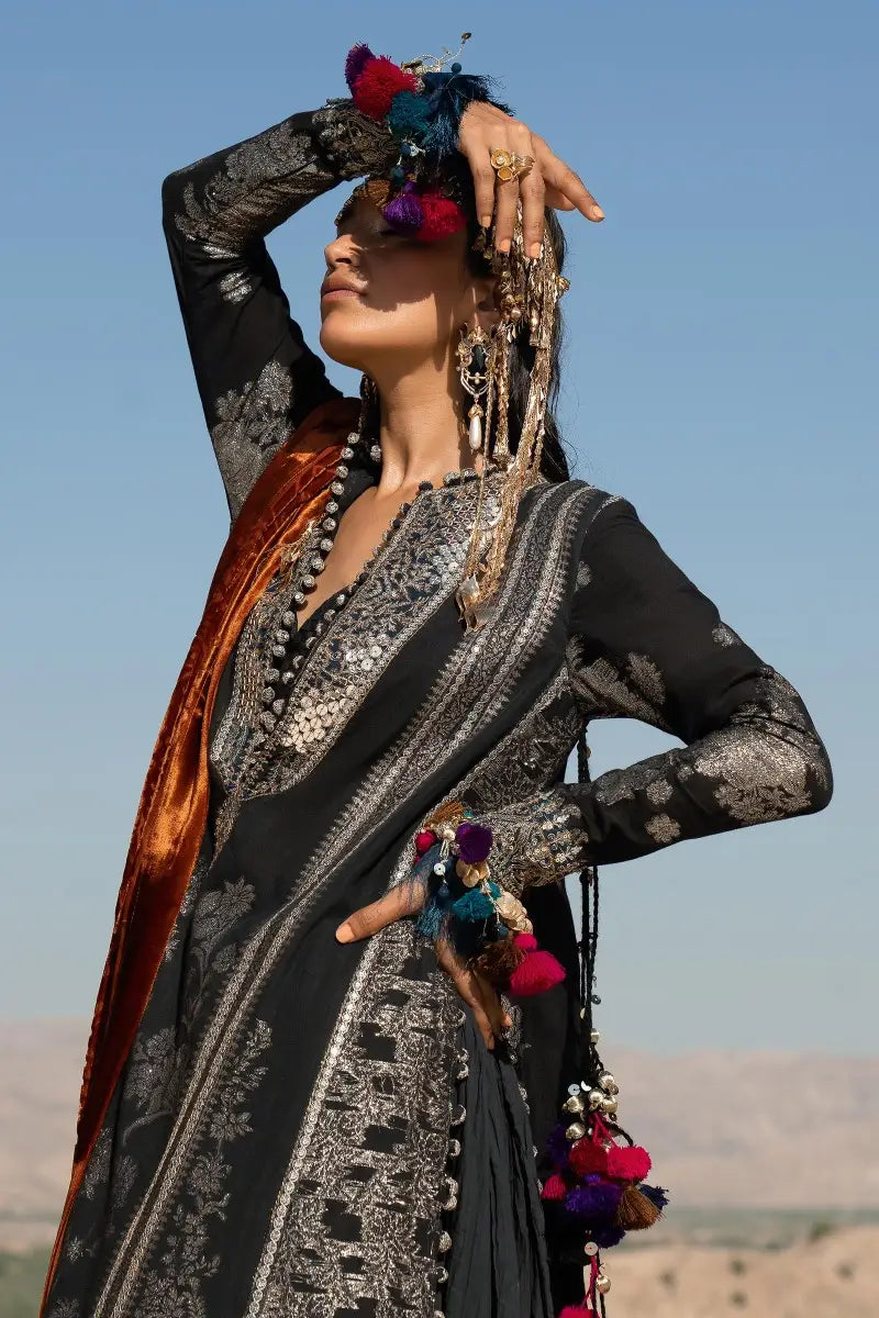 Sana Safinaz | Unstitched 3Pc Winter Luxury | 1A