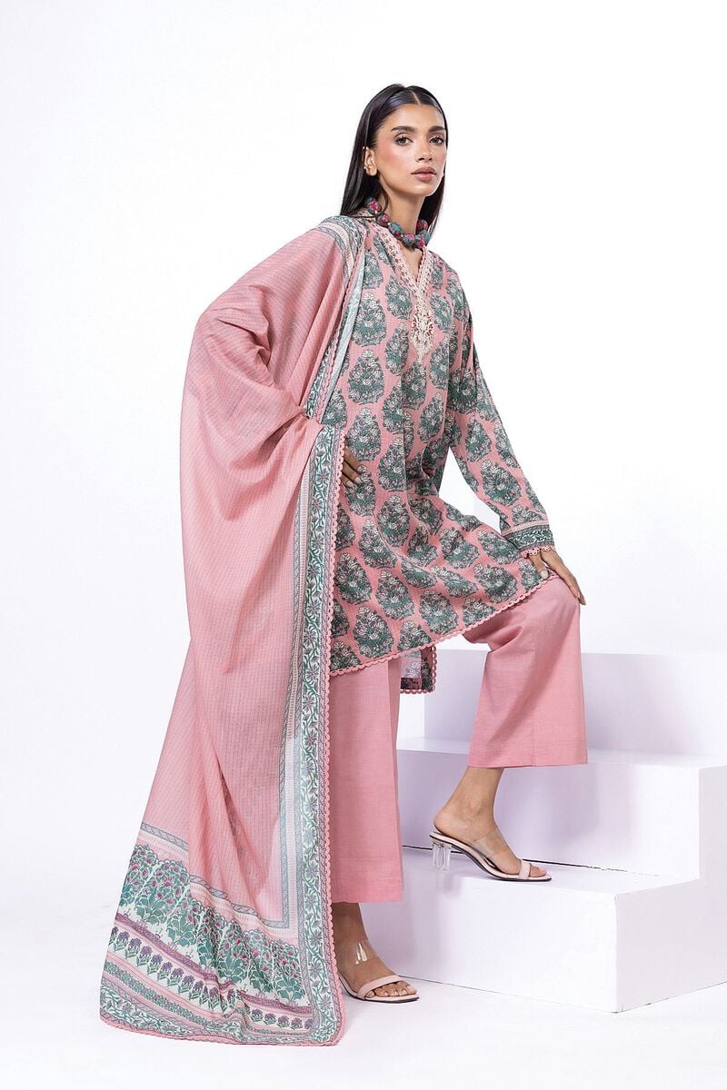 KHAADI | UNSTITCHED 3 PIECE EMBROIDERED LAWN SUIT