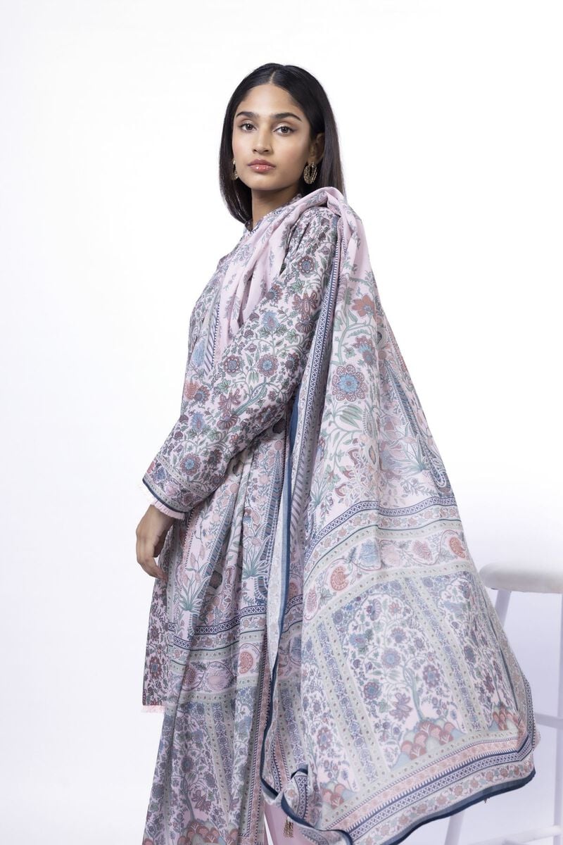 KHAADI | UNSTITCHED 3 PIECE PRINTED LAWN SUIT