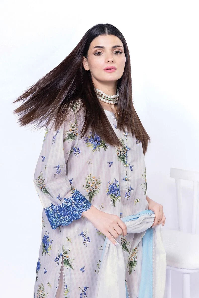KHAADI | UNSTITCHED 3 PIECE EMBROIDERED LAWN SUIT