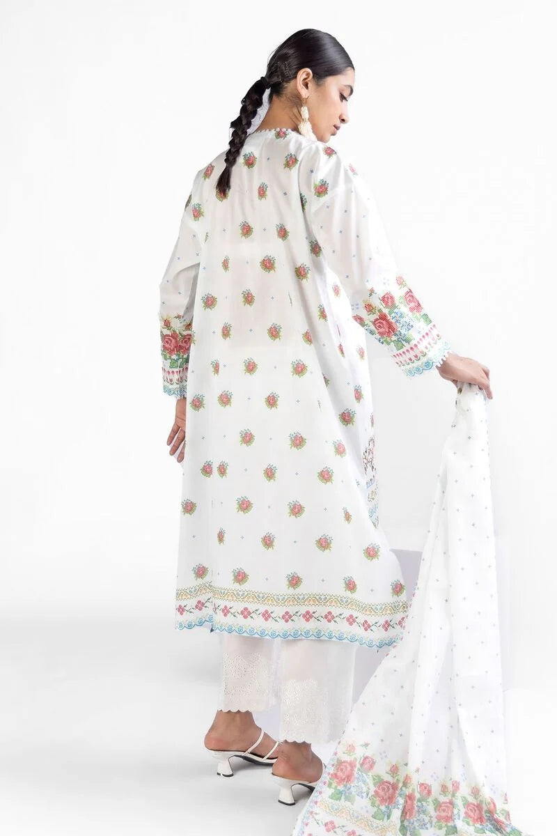 KHAADI | UNSTITCHED 3 PIECE EMBROIDERED LAWN SUIT