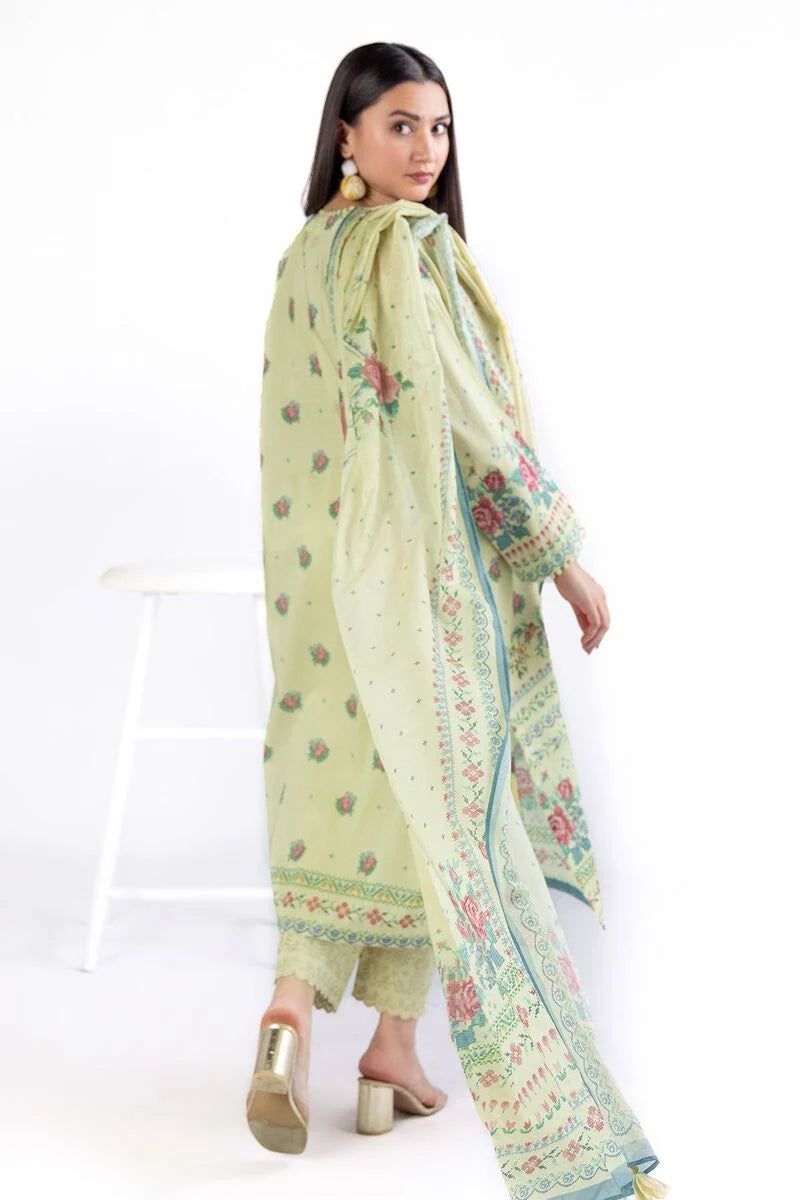 KHAADI | UNSTITCHED 3 PIECE EMBROIDERED LAWN SUIT