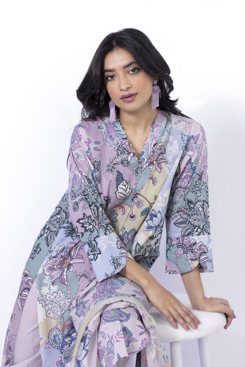 KHAADI | UNSTITCHED 3 PIECE PRINTED LAWN SUIT