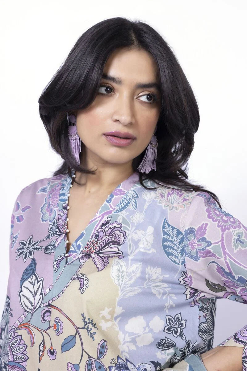 KHAADI | UNSTITCHED 3 PIECE PRINTED LAWN SUIT