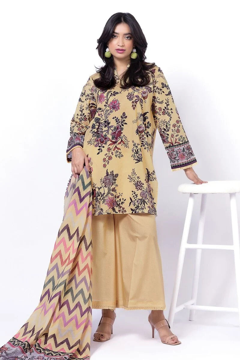 KHAADI | UNSTITCHED 3 PIECE PRINTED LAWN SUIT