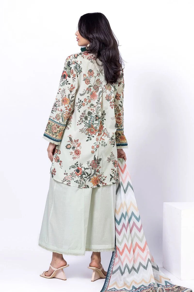KHAADI | UNSTITCHED 3 PIECE PRINTED LAWN SUIT