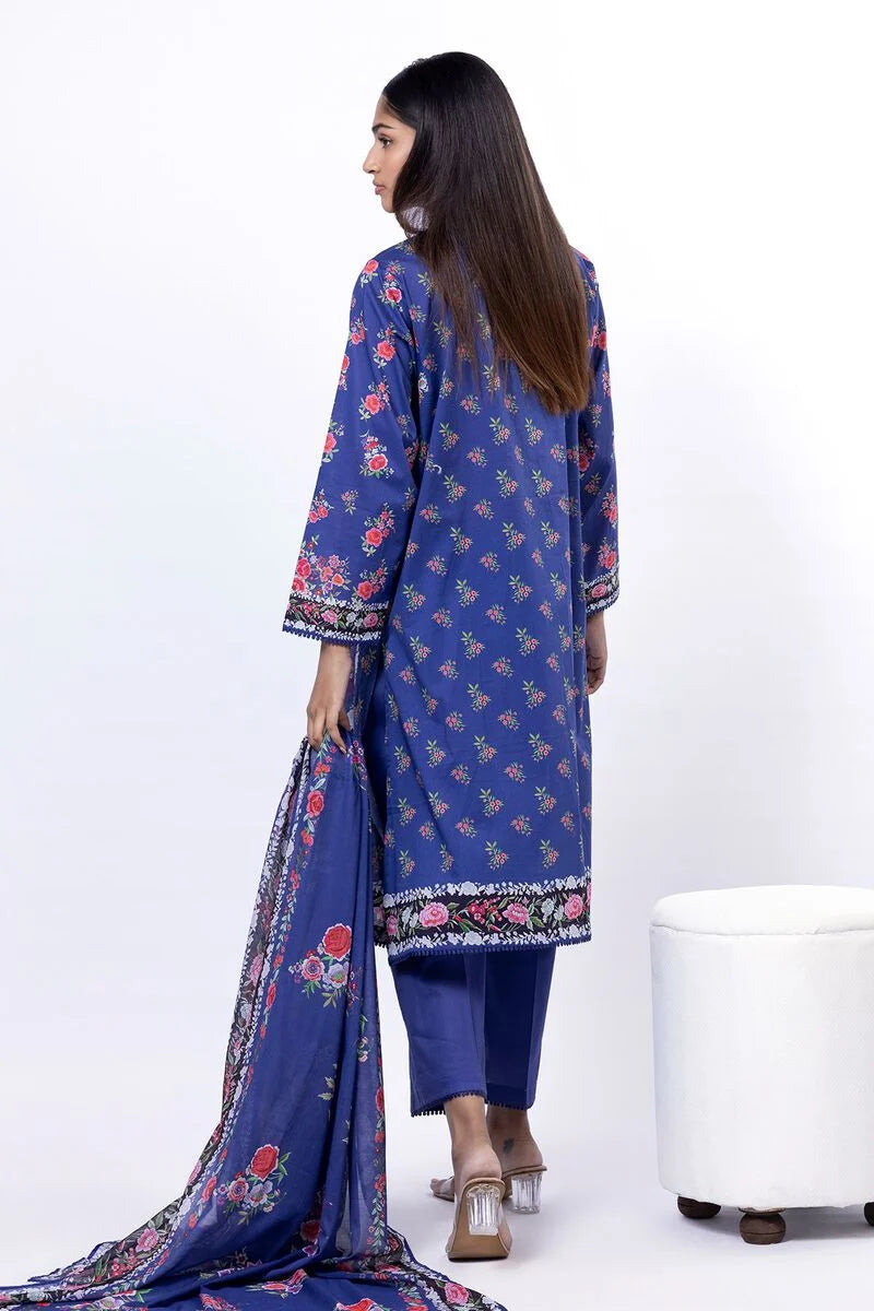 KHAADI | UNSTITCHED 3 PIECE EMBROIDERED LAWN SUIT