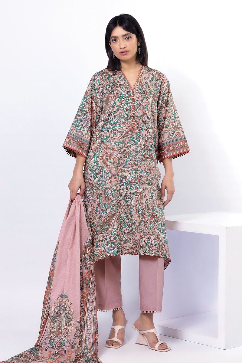 KHAADI | UNSTITCHED 3 PIECE PRINTED LAWN SUIT