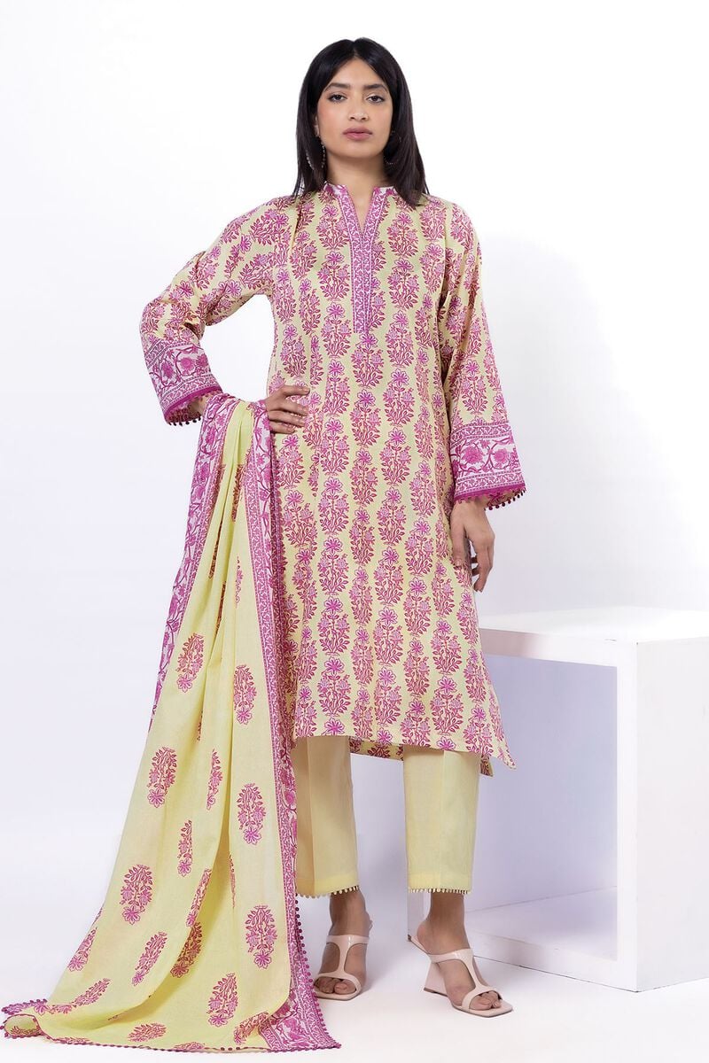 KHAADI | UNSTITCHED 3 PIECE PRINTED LAWN SUIT
