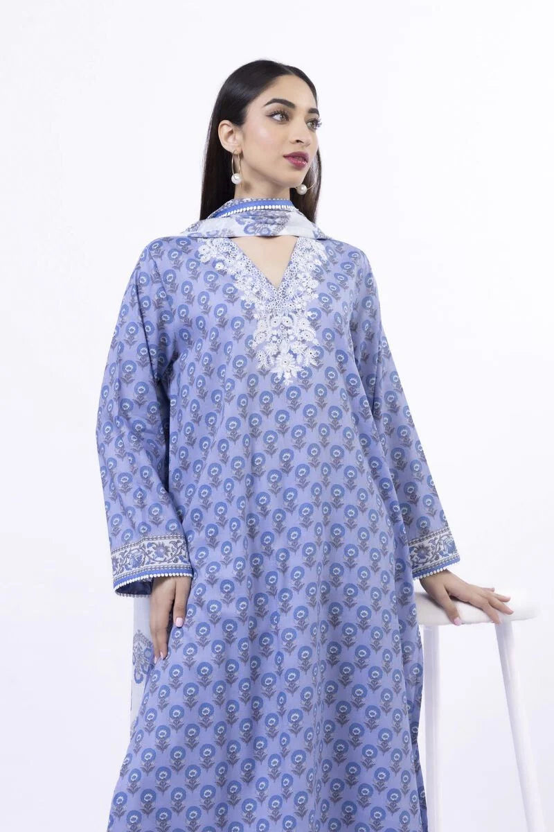 KHAADI | UNSTITCHED 3 PIECE EMBROIDERED LAWN SUIT