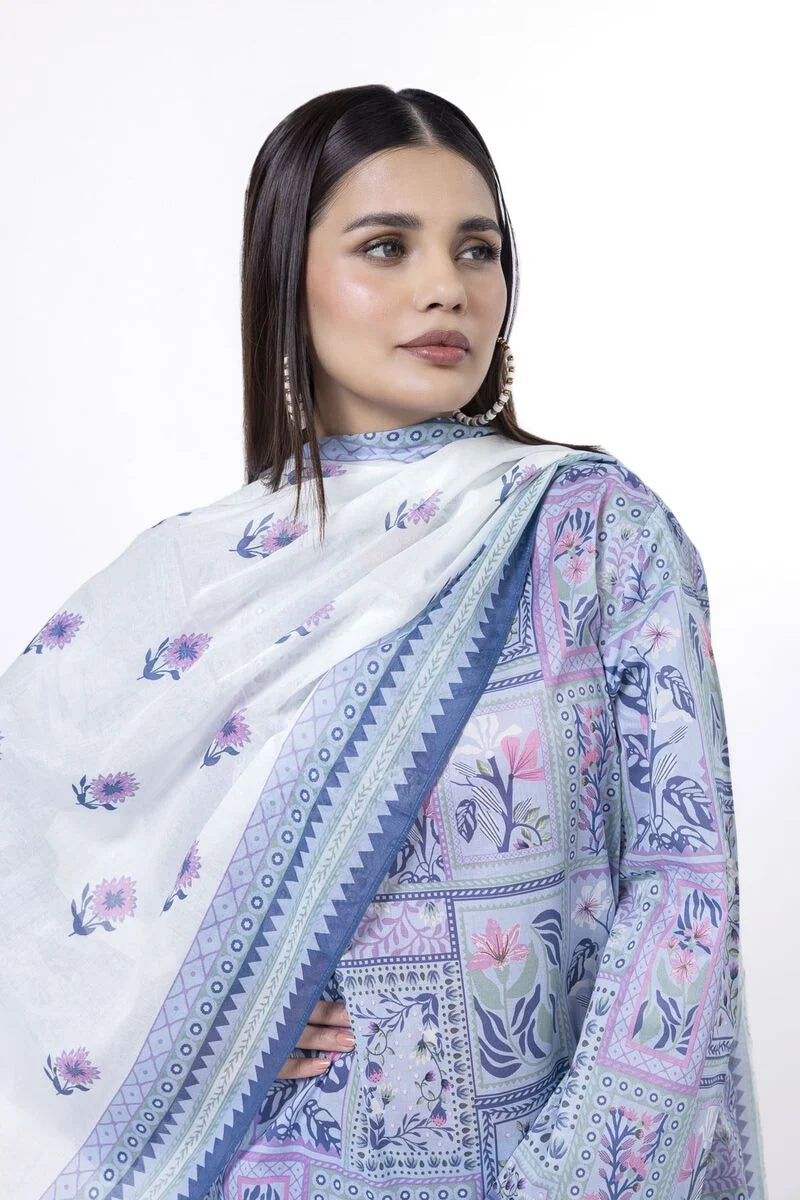 KHAADI | UNSTITCHED 3 PIECE PRINTED LAWN SUIT