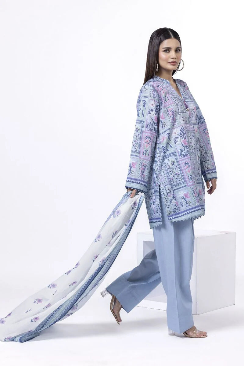 KHAADI | UNSTITCHED 3 PIECE PRINTED LAWN SUIT