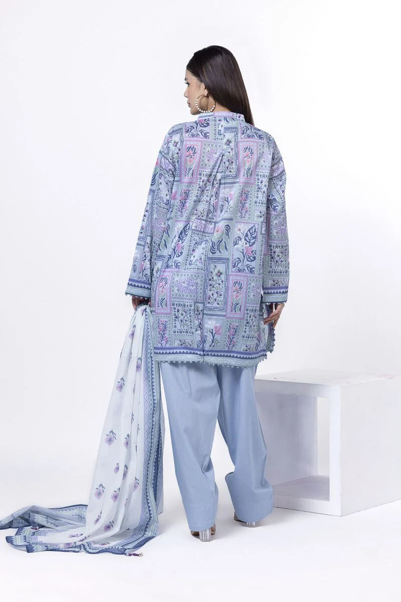KHAADI | UNSTITCHED 3 PIECE PRINTED LAWN SUIT