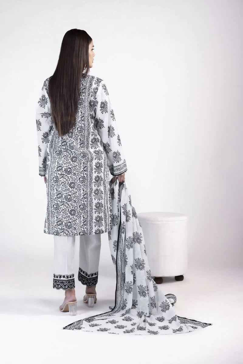 KHAADI | UNSTITCHED 3 PIECE EMBROIDERED LAWN SUIT