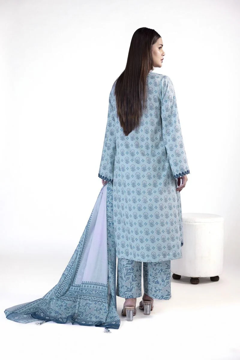KHAADI | UNSTITCHED 3 PIECE EMBROIDERED LAWN SUIT