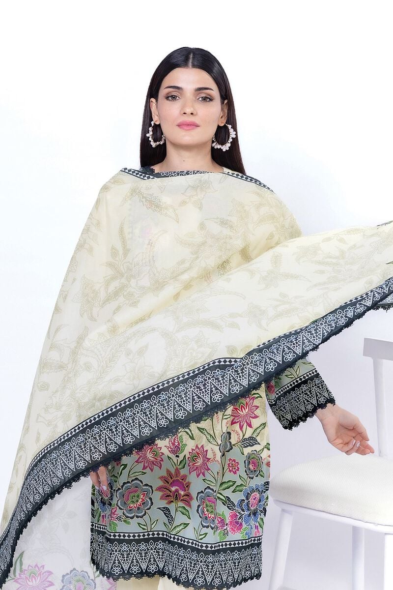KHAADI | UNSTITCHED 3 PIECE PRINTED LAWN SUIT
