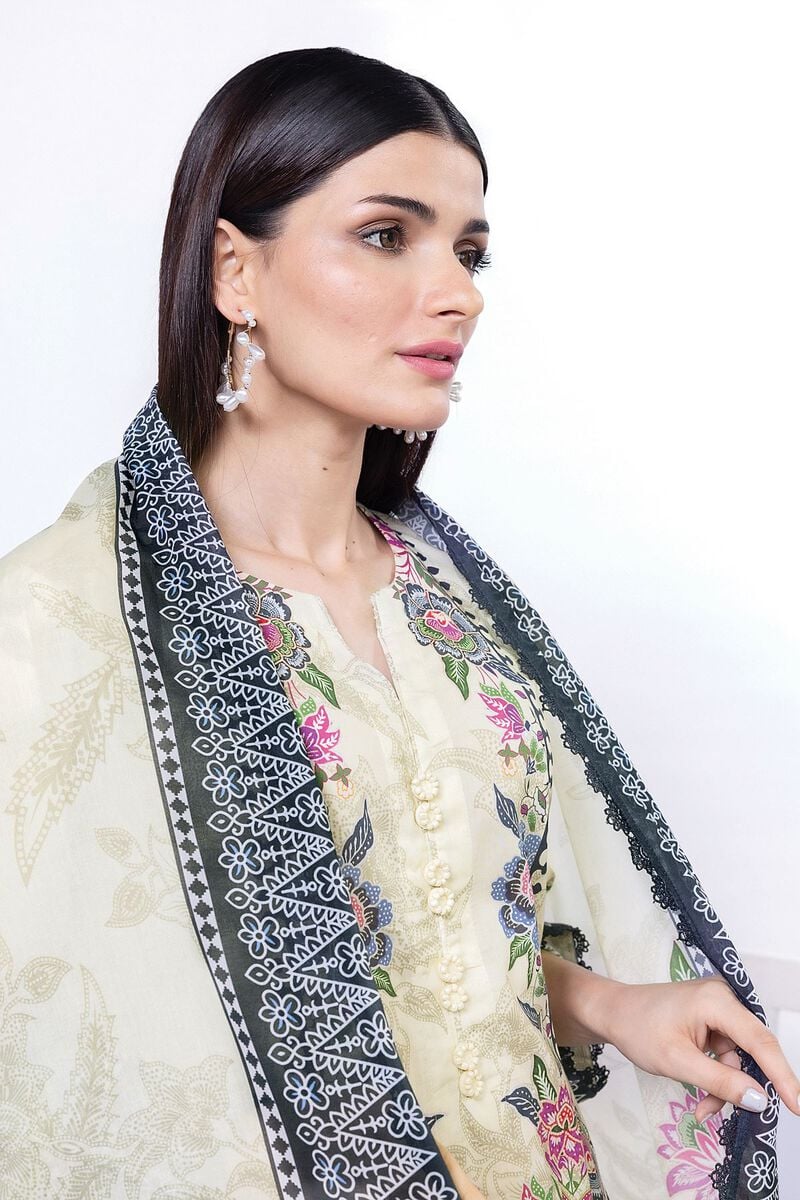KHAADI | UNSTITCHED 3 PIECE PRINTED LAWN SUIT