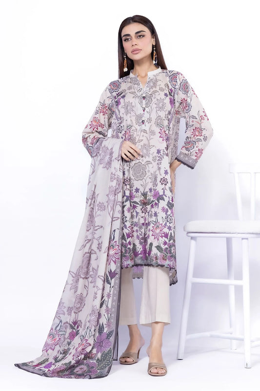 KHAADI | UNSTITCHED 3 PIECE PRINTED LAWN SUIT