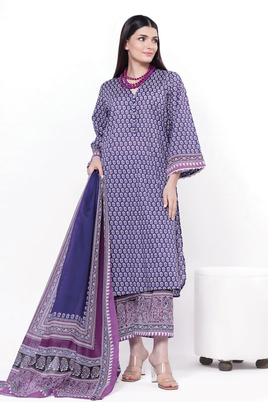 KHAADI | UNSTITCHED 3 PIECE PRINTED LAWN SUIT