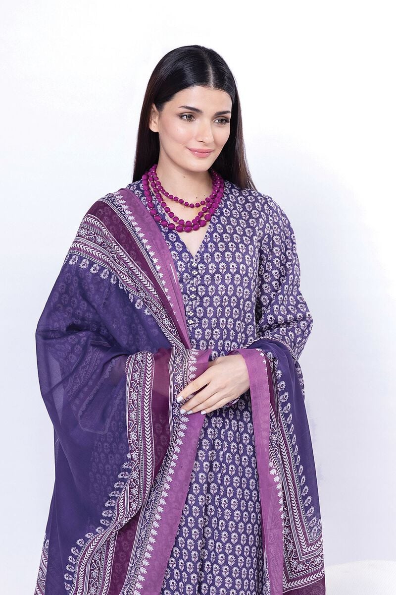 KHAADI | UNSTITCHED 3 PIECE PRINTED LAWN SUIT